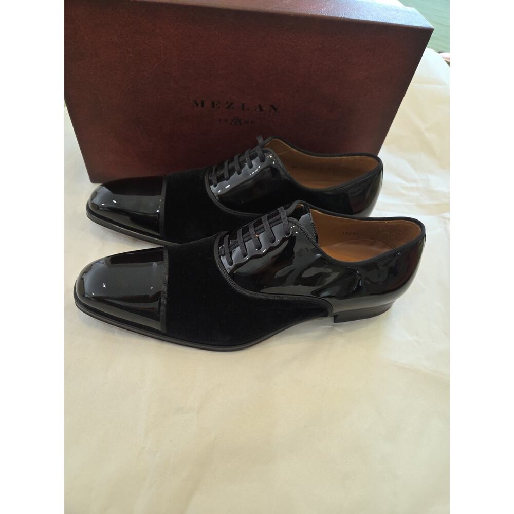 Mezlan 9265 Made In Spain Pio Black FormalTuxedo Lace Up (10.M) - Picture 3 of 13